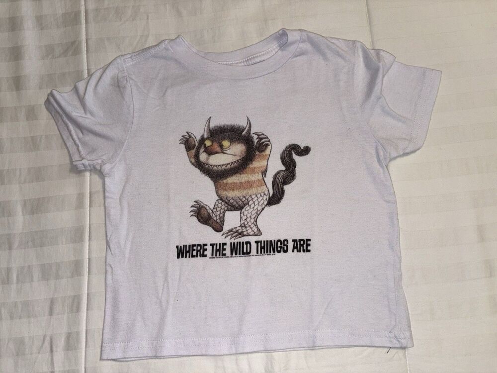 Where The Wild Things Are Tee Toddler Unisex 2T White Graphic Print